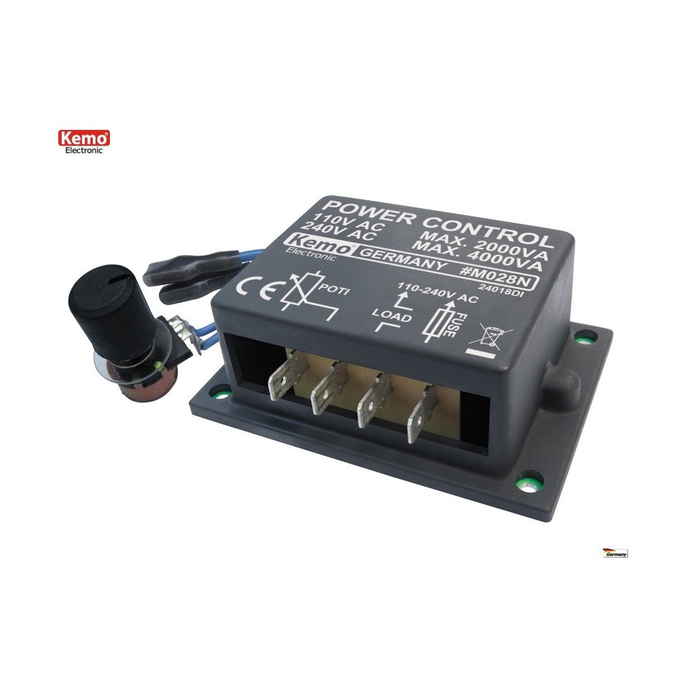 Power Control 110-240V 4000VA for motors, heaters, and bulbs