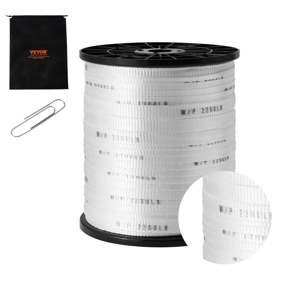 VEVOR Polyester Pulling Tape Mule Tape 5/8″ x 630′ 2200 lbf Tensile Capacity