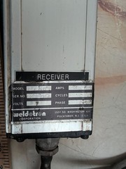 WELDOTRON SAFE-T-LITE CONTROL BOX 8221B W/ PROJECTOR AND RECEIVER SAFETY LIGHTS