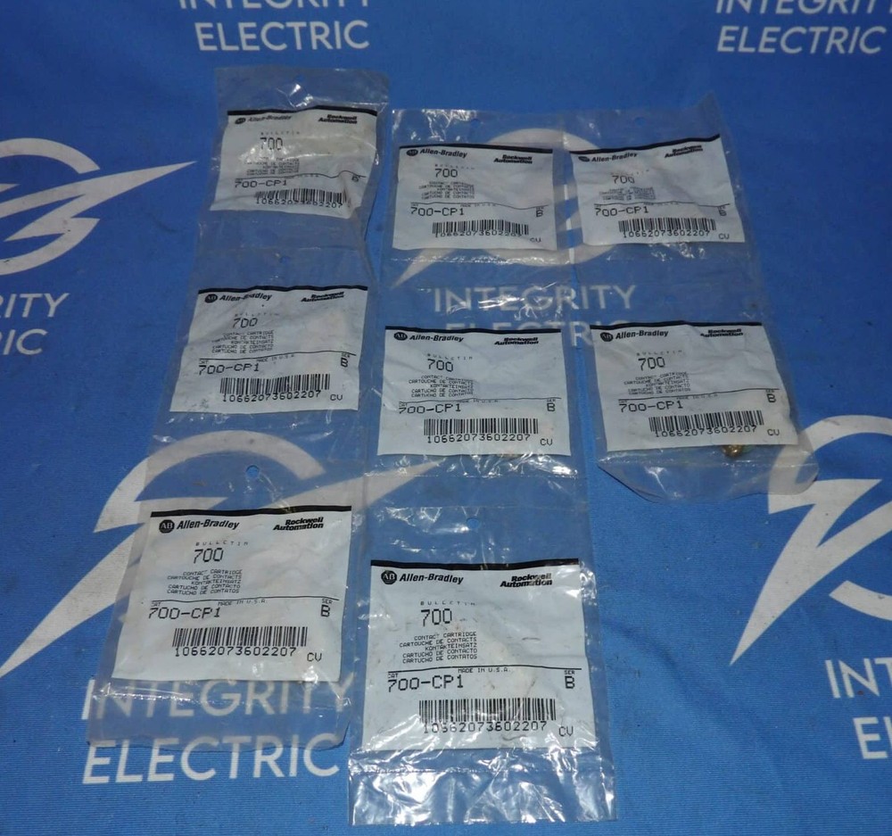 Lot of 8 NEW Allen Bradley 700-CP1 Series B Contact Cartridges + 1 Year Warranty