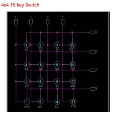 3×4 4×4 Matrix Array 12 16 Key 3*4 4*4 Switch Keypad Keyboard Module for Arduino