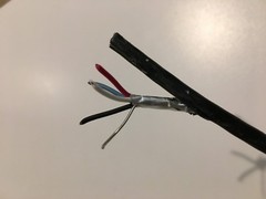 Two Twisted pairs with shield wire and foil (five wires total) 50 Feet