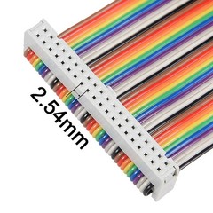 IDC 40 Pins Wire Flat Multicolored Flexible Rainbow Ribbon Jumper Cable 30cm