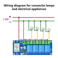 1/2/3/4Ch Ewelink WiFi Remote Control Switch Bluetooth Dual Model Relay Module