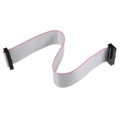 5 Pack Long 30CM 2.54MM Flat Ribbon Cable IDC 26 Pin Connector