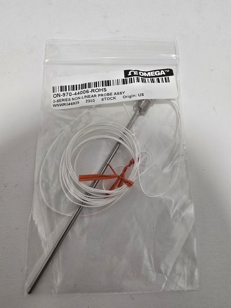 OMEGA ON-970-44006 Thermistor 5″ Probe With Threaded Mounting Fitting 1/8″ NPT
