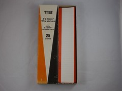 T&B EZ Code Pressure Sensitive Wire Marker Cards, 16 CT, Open in Original Box