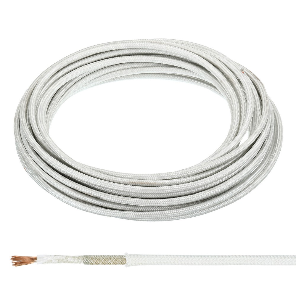 26.3Ft 15AWG High Temperature Wire for Lamp Fiber Electronic Wire -60 C – 350 C