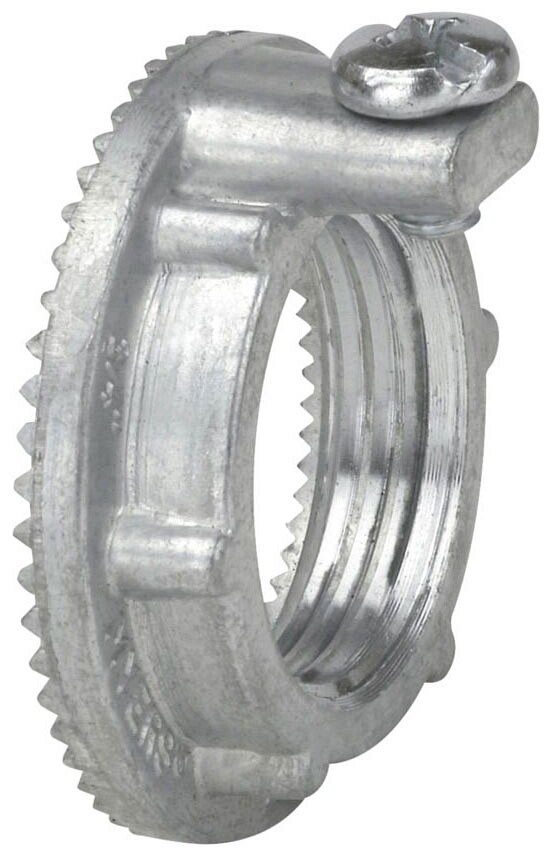 Crouse-Hinds STGN-6, 2″, Zinc, Grounding Nut for IMC/Rigid Conduit or Hub, 1pc