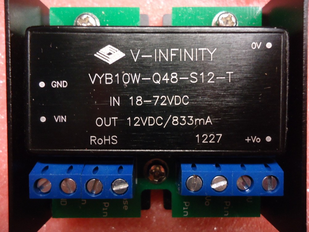 VYB10W-Q48-S12-T V-Infinity CONVERTER DC/DC 10W 12V 833MA NEW!
