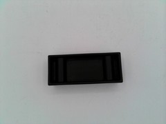UNBRANDED RECTANGULAR BLACK SPACER PLASTIC WITH RIDGES A0000277095 1/PACK