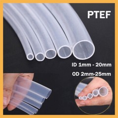Translucent PTFE Tube Tubing Pipe ID 1mm – 20mm OD 2mm-25mm High Temp Resistance