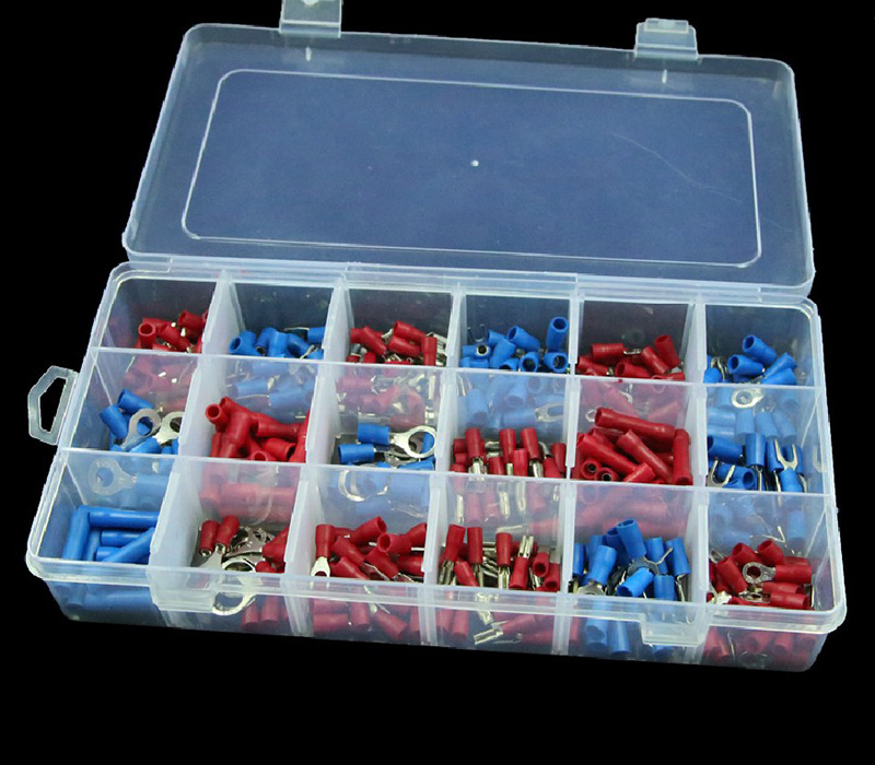 330PCS ASSORTED WIRE CONNECTORS TERMINALS KIT ELECTRICAL SPLICE #M1363 QL