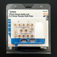 Vanco Whole House and 6.2 Home Theater Wall Plate HTWP 62BW White NOS
