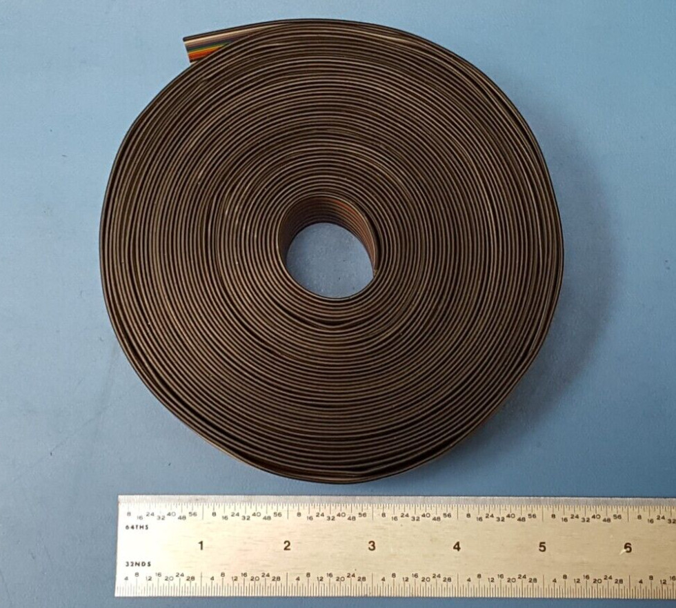 (41 FT) MULTI COLOR FLAT RIBBON CABLE, 135-2801-040, SPECTRA STRIP/ AMPHENOL