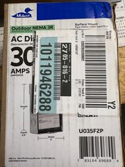 MIDWEST 30 AMP AC DISCONNECT # U035F2P