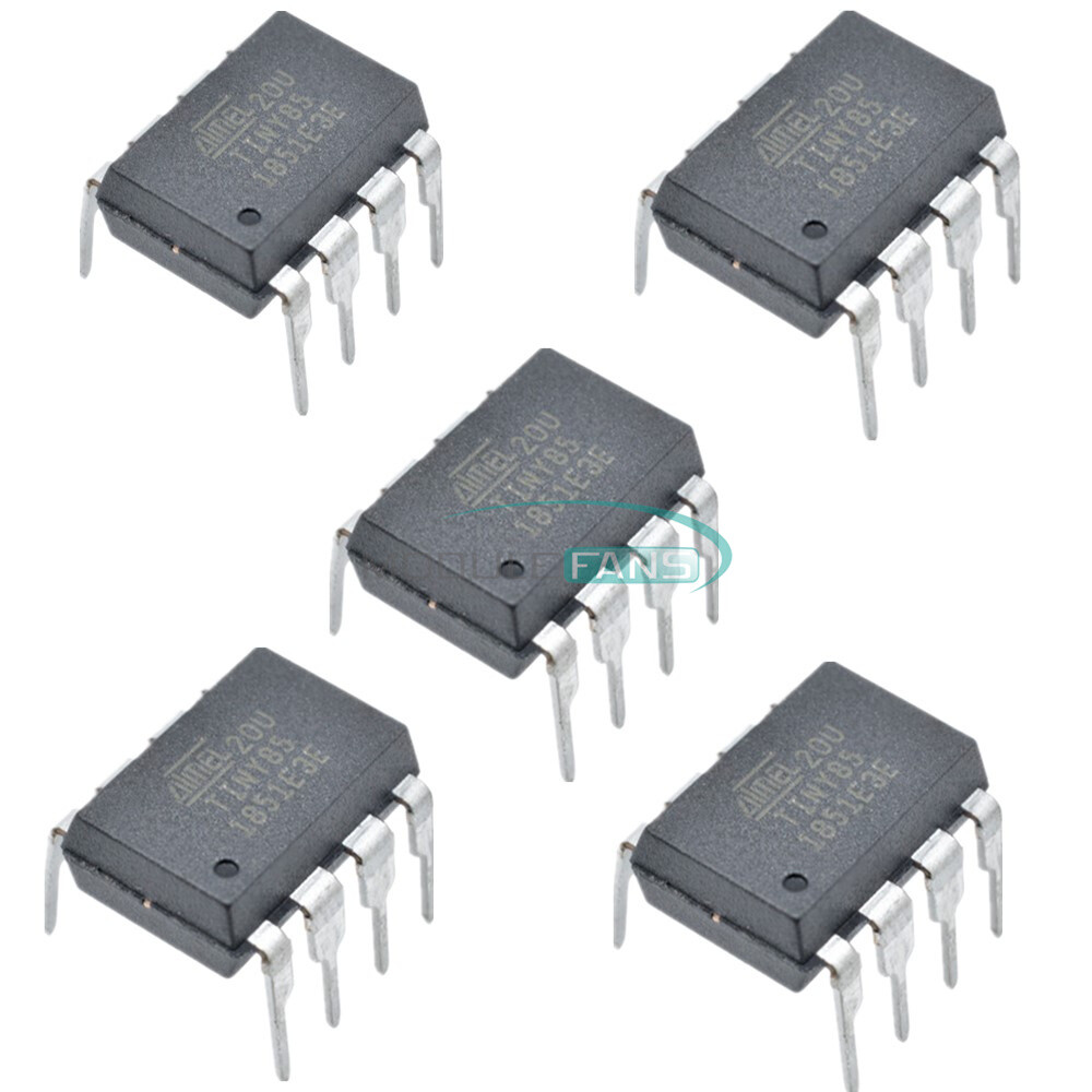 5PCS ATMEL ATTINY85-20PU DIP-8 Tiny85-20PU CHIP IC ATTINY85