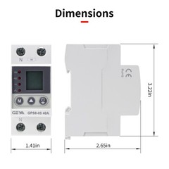 GEYA Over Current Protect Over&Under Voltage Metering Protect Device 40/63A 220V