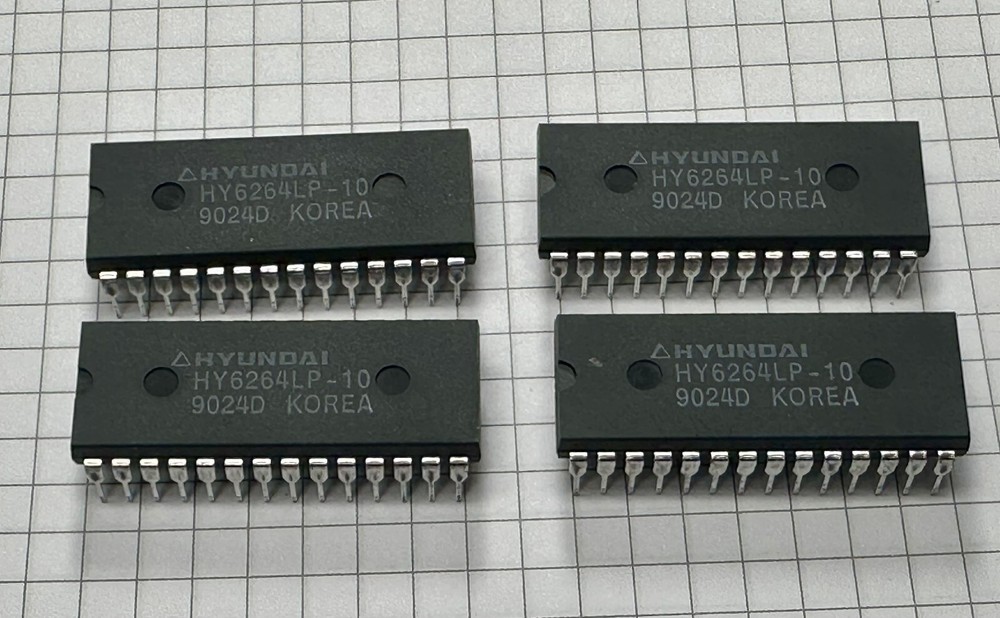 4x HY6264LP-10 6264 8-BIT 8K x 8 CMOS SRAM PDIP28 x4 PCS NEW OLD STOCK NOS