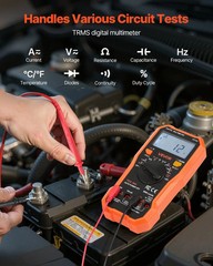 Digital Multimeter, 6000-Count TRMS DC/AC Voltmeter Current Tester, Professional