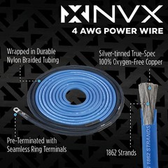 True 4 Gauge AWG 100% OFC Amplifier Wiring Kit 4 | Power