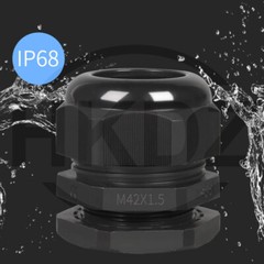 Cable Gland IP68 Waterproof Black White Nylon Compression M7/9/11/13.5/16/19-M48