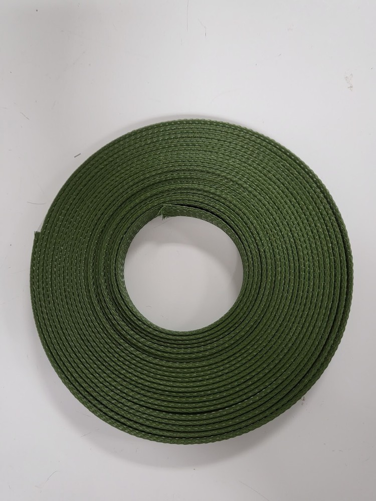 25 FT 1/2″ OLIVE GREEN PET EXPANDO SLEEVING BRAID