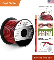40FT 18 Gauge 2pin 2 Color Red Black Cable Hookup Electrical Wire LED Strips …