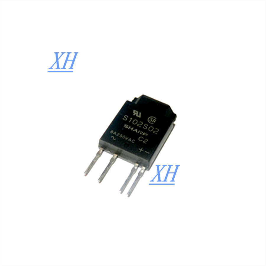 SHARP S102S02 IT(rms)≤8A Non-Zero Cross type SIP 4pin Triac output SSR New