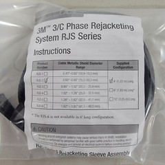 3M RJS-2-4FT REJACKETING SLEEVE 4′ COIL, MATALLIC SHIELD DIAM RANG 0.60-0.80″