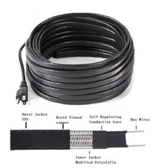 120V Plug-in Ready Heat Cable Pre-assembled Self Regulating Roof Snow Melt Tape