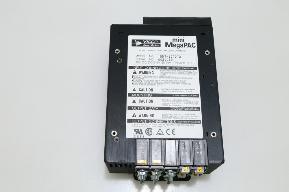 VICOR used IMM7-107072 Power Factor Corrected MegaPAC ELEC-I-3114=9A4D