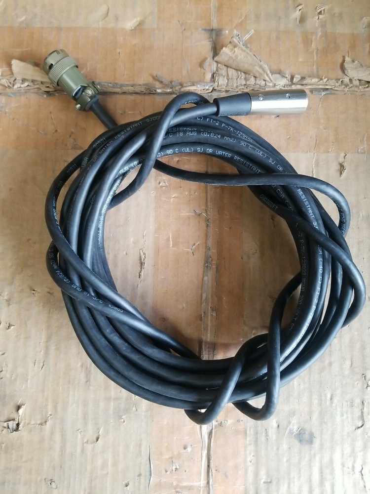 23ft Carol 3/c Type SJOOW jms3116f12-3s/Switchcraft A3M 3 Pin Audio Connector