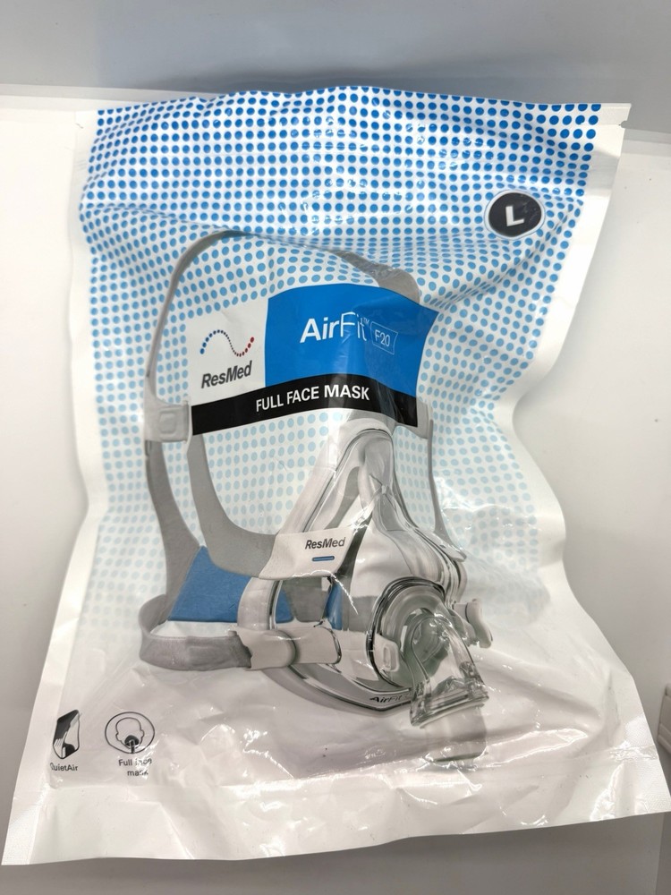 *NEW* AirFit F20 Full Face Headgear LGE Large Cushion 63402 QuietAir Genuine OEM