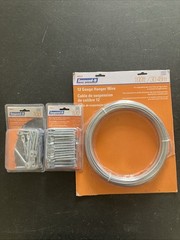 SUSPEND-IT 12 GAUGE HANGER WIRE 100FT With 124 1/4 X3” Anchors Cable And Sleeves