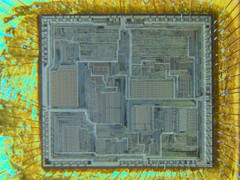 Early 1980s Intel C80188-3 16 bit 8MHz CPU, 68 PIN Gold Plated Ceramic CLCC