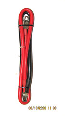 Pair of 24″ Battery Cables for Audio – 6AWG Wire, Red & Black, 5/16 connectors