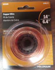 Copper Wire 18 Gauge 25 Ft. Roll # 123109 NEW spool