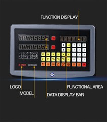 SINO SDS2MS Set Digital Readou +2PCS Linear Scale 5U for Lathe Mill CNC Machine