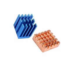 2pcs Aluminum Copper Heat Sink for Raspberry Pi 3 / B / B+ / 2 Model B L