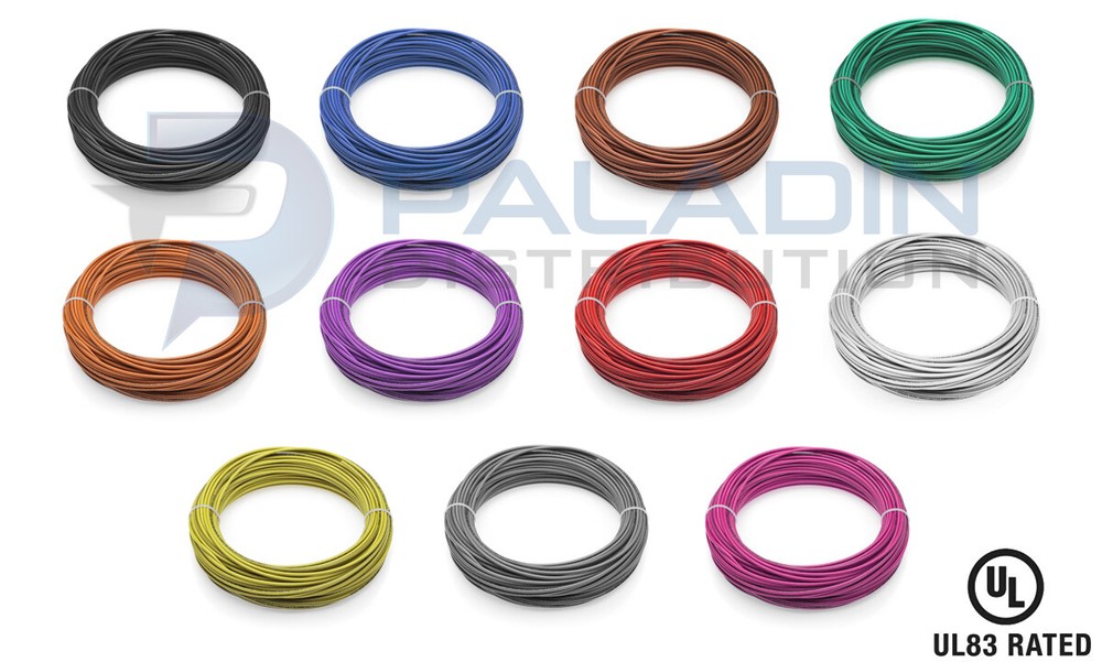 #14 AWG Gauge 600V THHN Solid Copper Wire Multi Colors Available – UL Listed
