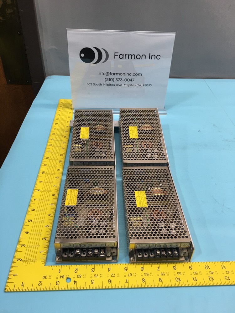 4 Mean Well S-100F-24 Power Supply, 100-240VAC 3.15A, 200-240VAC 1.5A, 124447