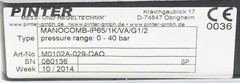 Pinter MANOCOMB-IP65/1K/VA/G1/2 M0102A-029-DAO 0-40 bar -unused/original packaging-
