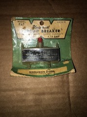 Workman Electronic Model FA7 Circuit Breaker 7AMP 4.14AMP 127×76 E1A MADE IN USA