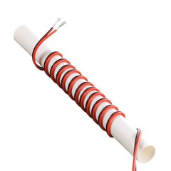 2 Pin Extension Wire Cord 12-24AWG Black&Red Soft Silicone Electrical cable line