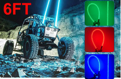 6ft RGB LED Whip Light Off-Road Antenna Strip Light for ATV UTV Accessories LOT