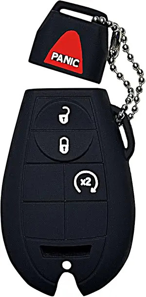 Key Fob Case Cover for 2008-2024 Dodge Grand Caravan & Commander Color: Black2
