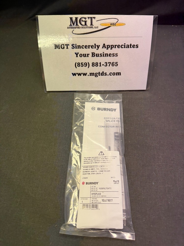 BURNDY / YS25FXLTCKITC / 1/0 Flex G,H,I,K,M,DLO, 1/0 AWG (B/C) CU / STANDARD