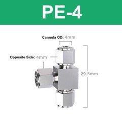4/6/8/10/12/14/16mm Tube Tee Pneumatic Air Hose Coupler Fitting Quick Connectors