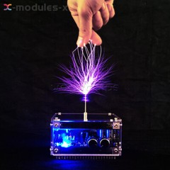 Bluetooth Music Tesla Coil AC110-240V 120W 10CM High Frequency Voltage Pulse New